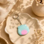 Mint Blush Character Face Keychain